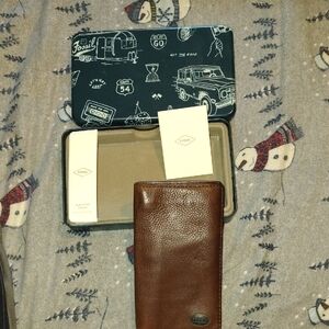 Derrick Executive Dark Brown Fossil Wallet